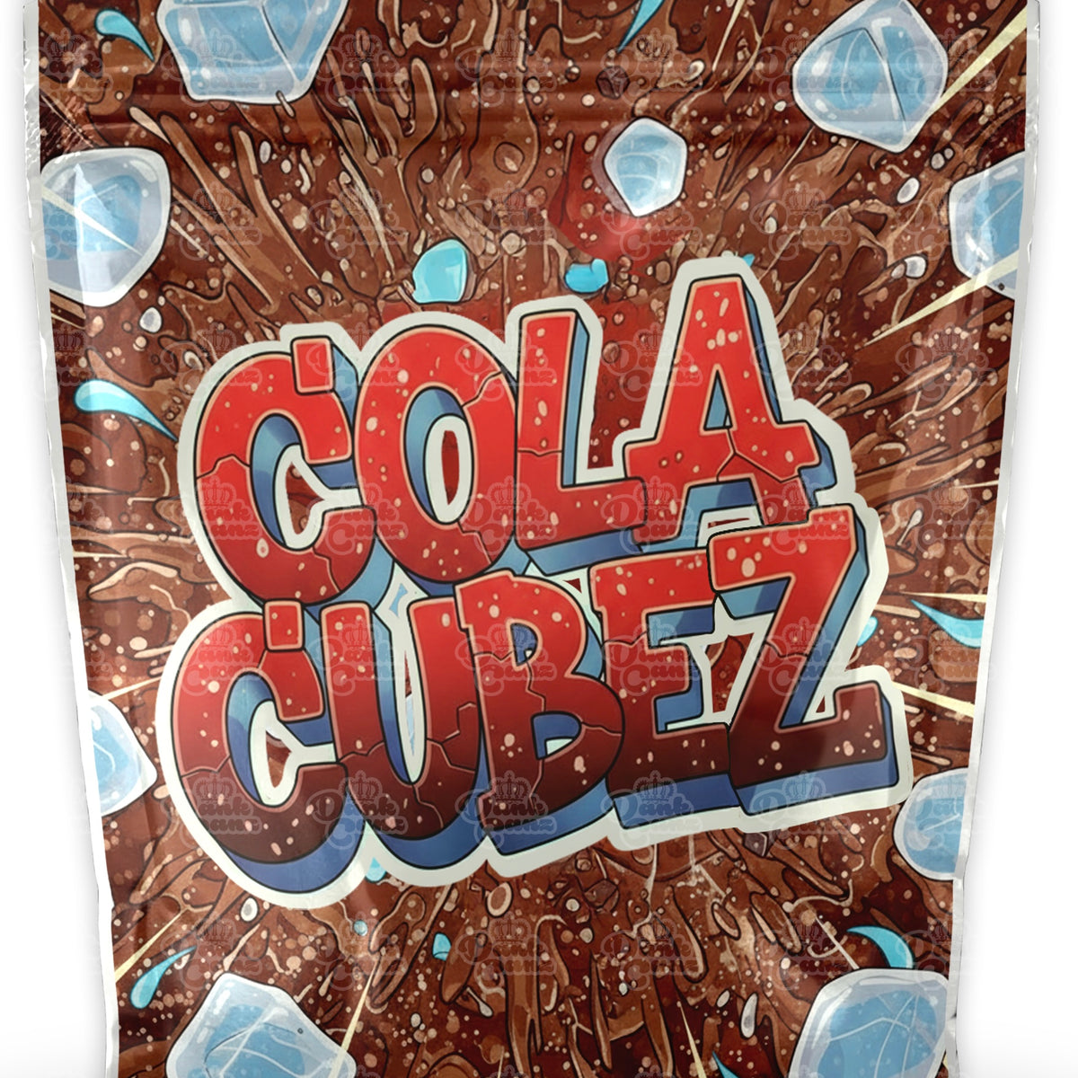 Cola Cubez Mylar Bags | cali packz | Empty Packaging Size