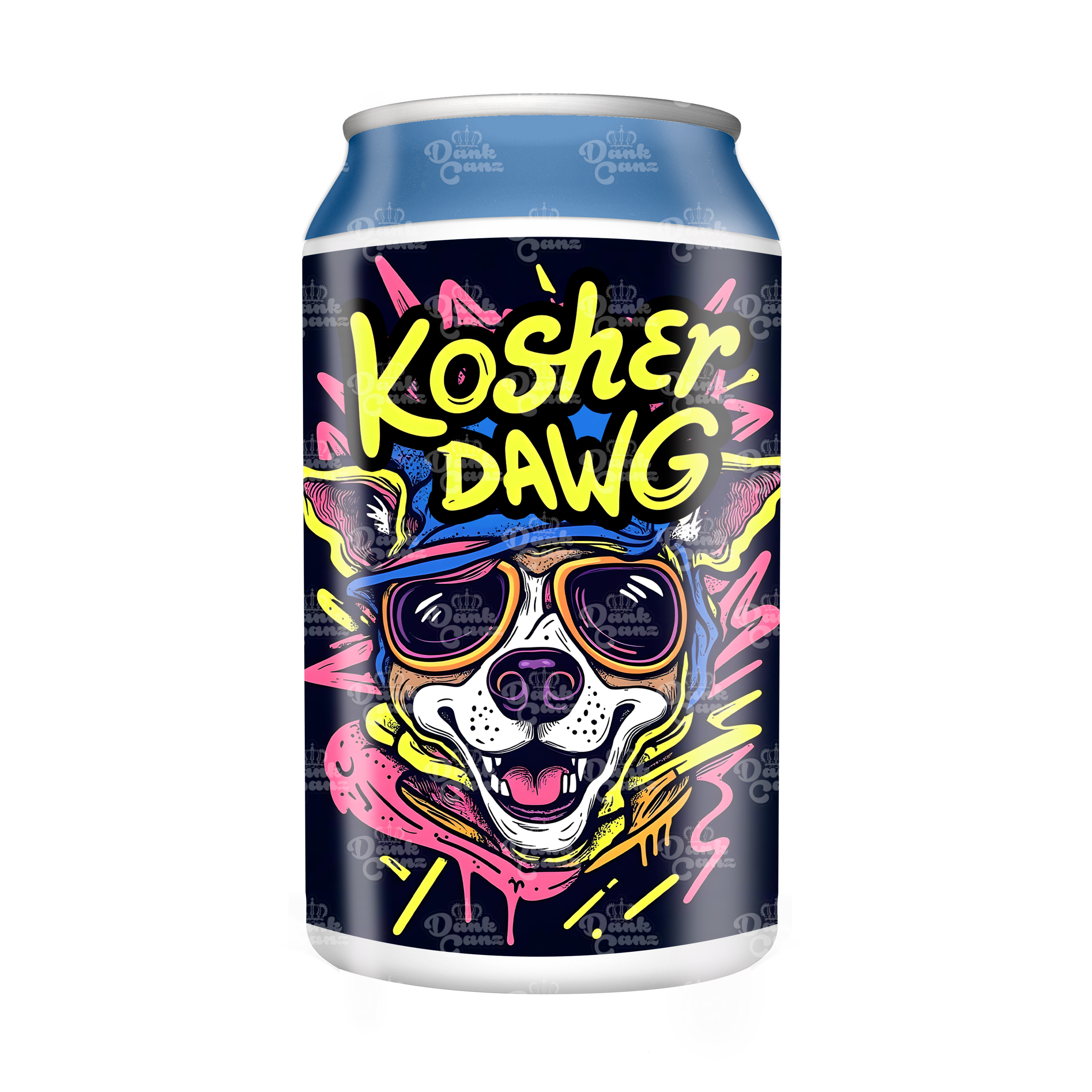 Kosher Dawg 3.5g Plastic Soda Cans - DC Packaging Custom Cannabis Packaging