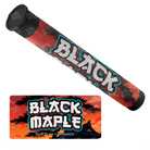 Black Maple Pre Roll Tubes - Labelled - DC Packaging Custom Cannabis Packaging