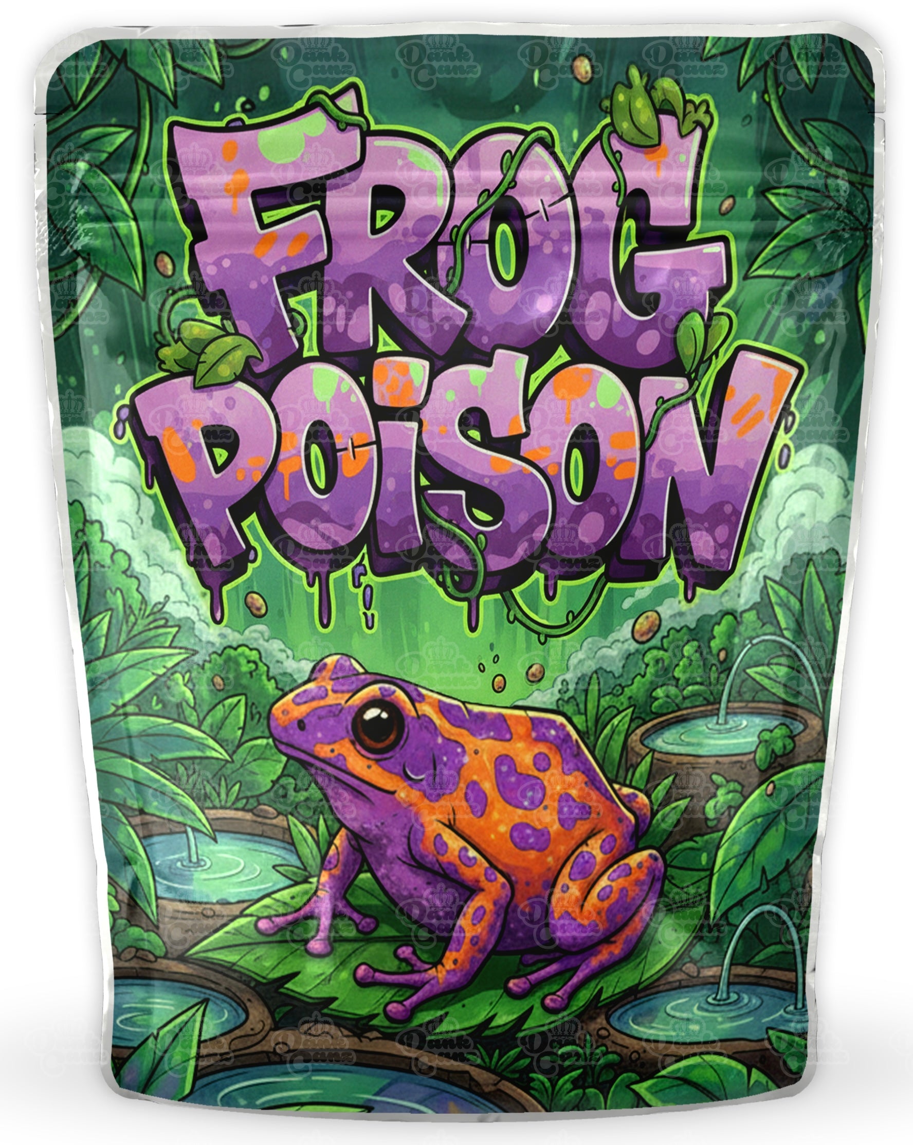 Frog Poison Mylar Bags - DC Packaging Custom Cannabis Packaging