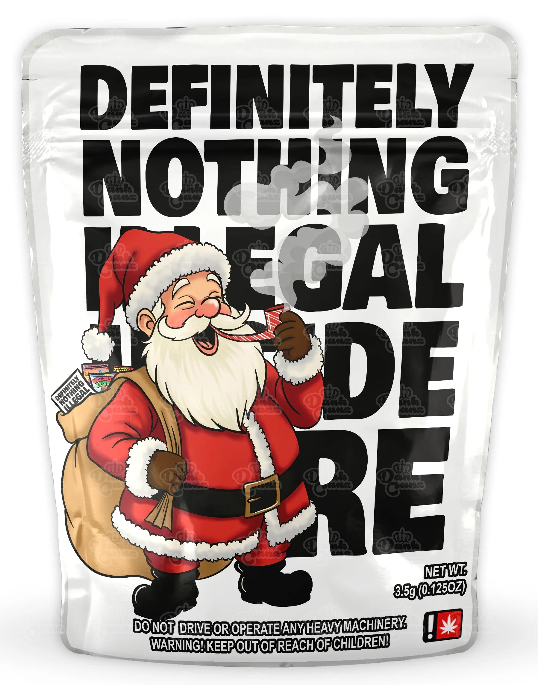 Christmas Mylar Bags - DC Packaging Custom Cannabis Packaging