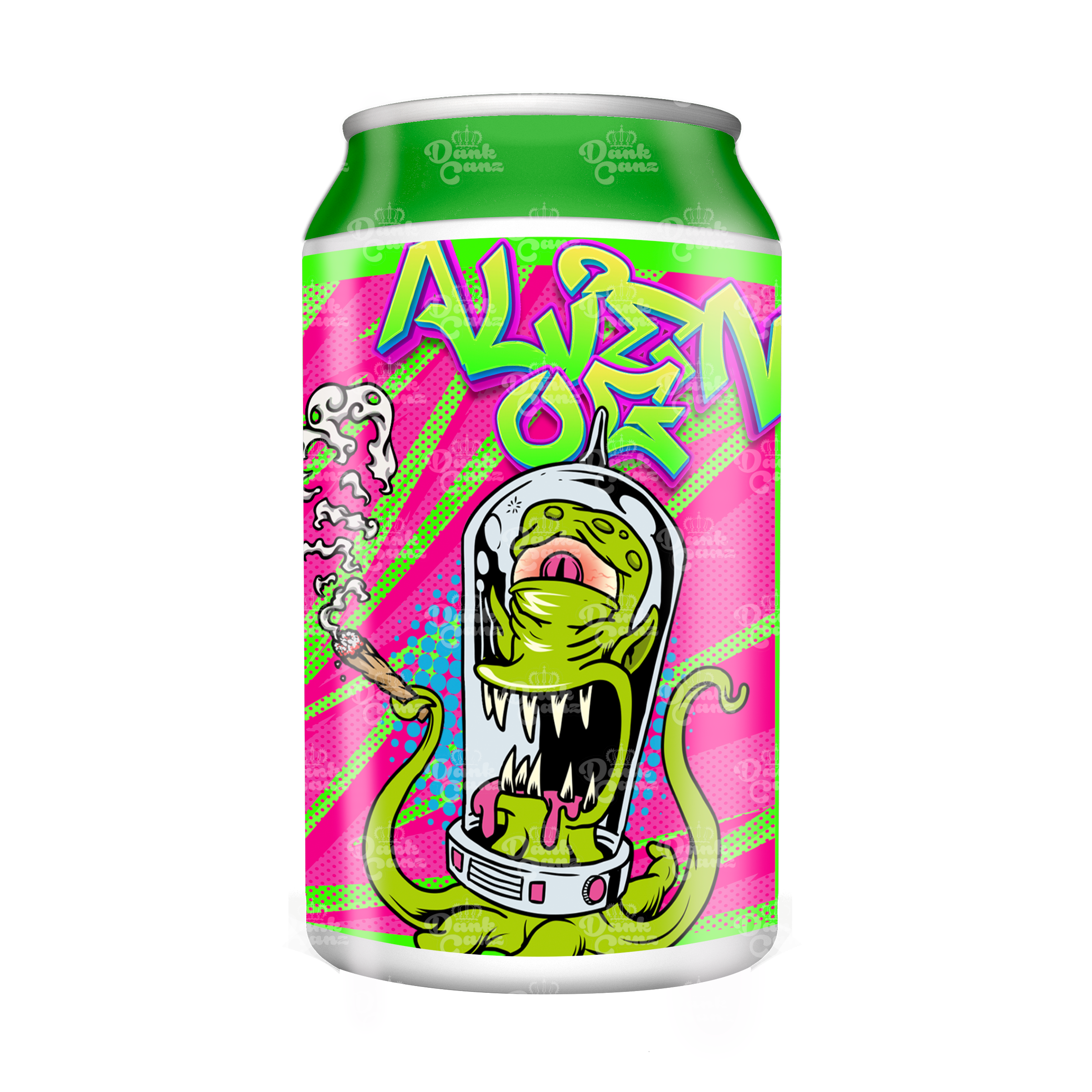 Alien OG 3.5g Plastic Soda Cans