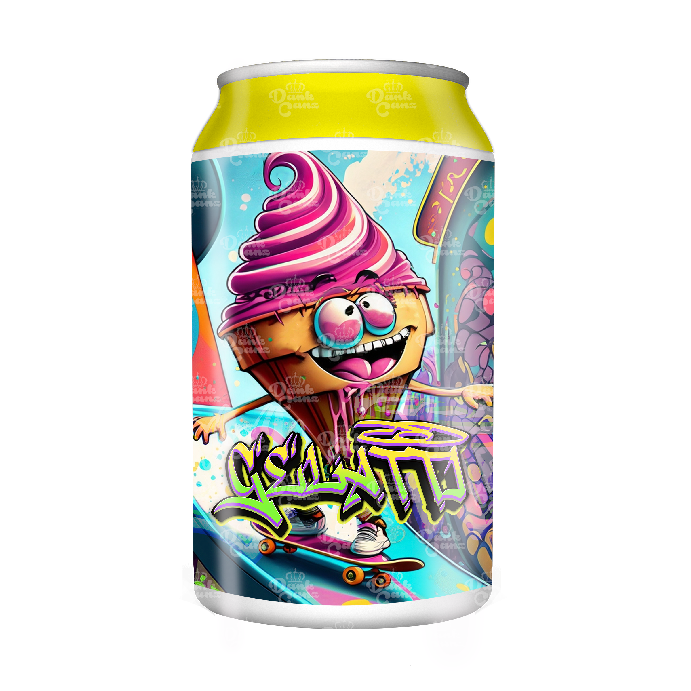 Gellatti 3.5g Plastic Soda Cans - DC Packaging Custom Cannabis Packaging