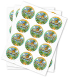 Pineapple Z Strain Stickers - DC Packaging Custom Cannabis Packaging