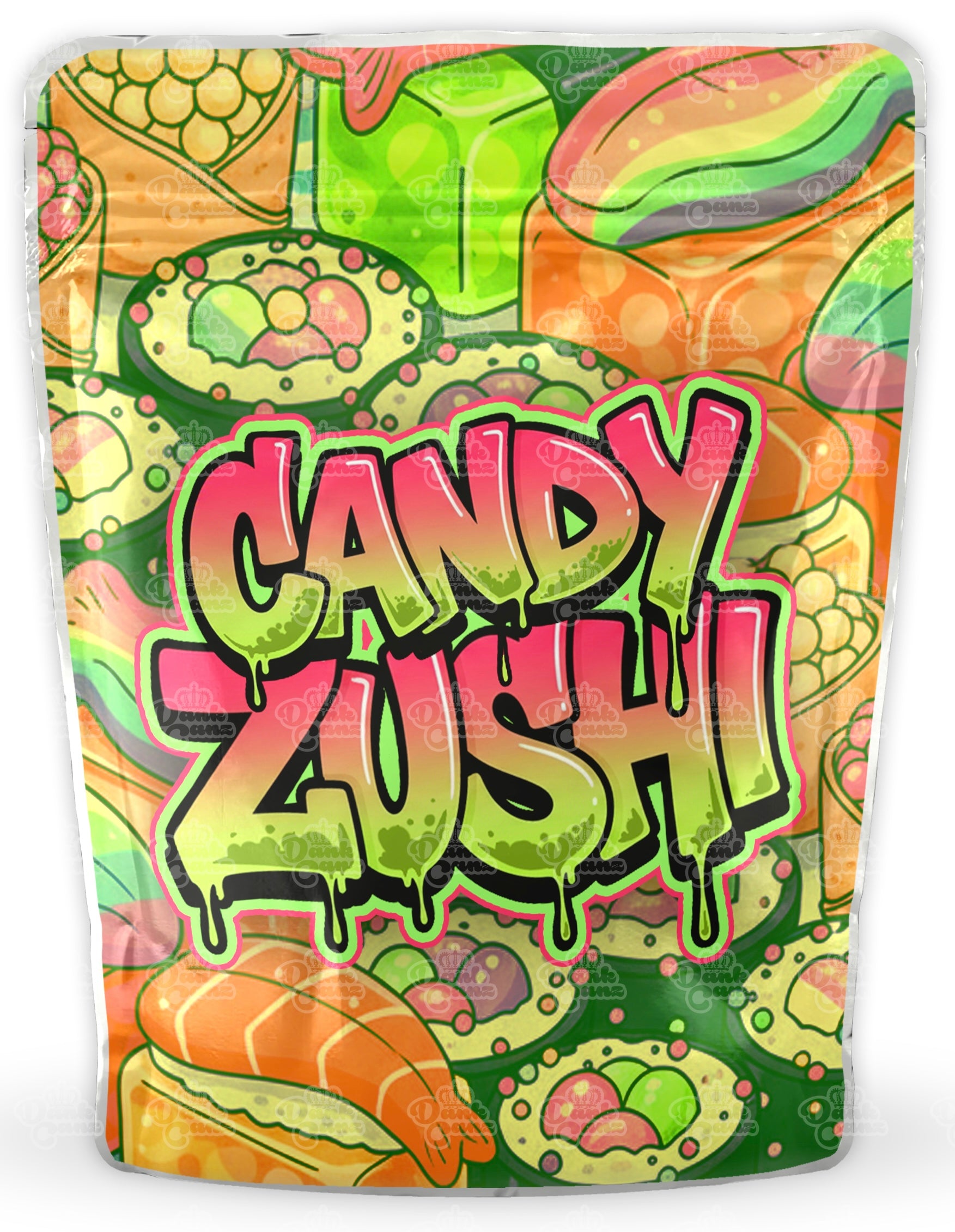 Candy Zushi Mylar Bags - DC Packaging Custom Cannabis Packaging