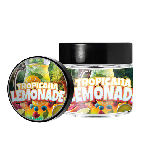 Tropicana Lemonade 3.5g/60ml Glass Jars - Pre Labelled - Empty
