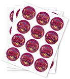 Berry Waffle Strain Stickers - DC Packaging Custom Cannabis Packaging