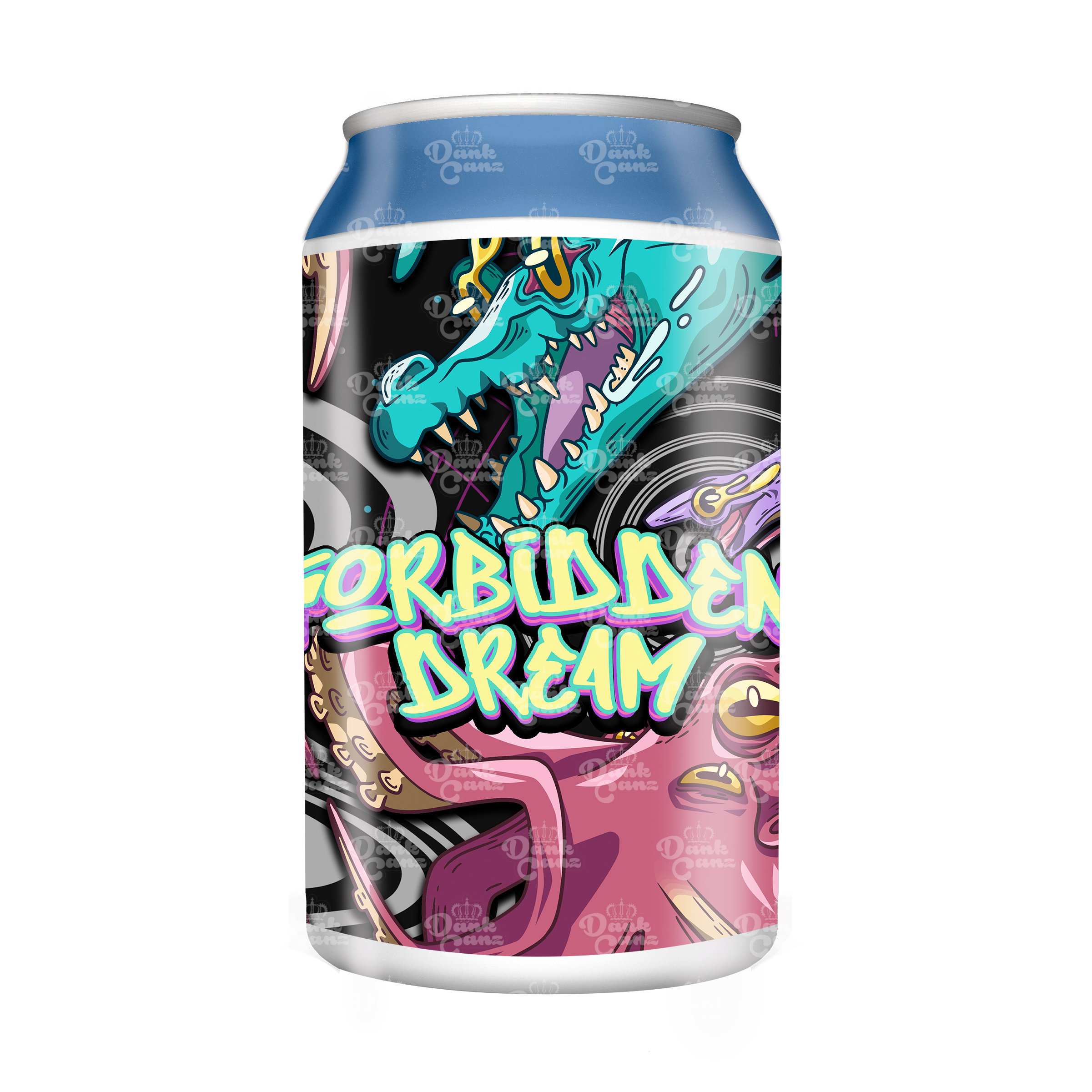 Forbidden Dream 3.5g Plastic Soda Cans - DC Packaging Custom Cannabis Packaging