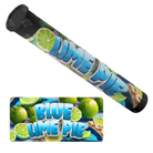 Blue Lime Pie Pre Roll Tubes - Labelled - DC Packaging Custom Cannabis Packaging