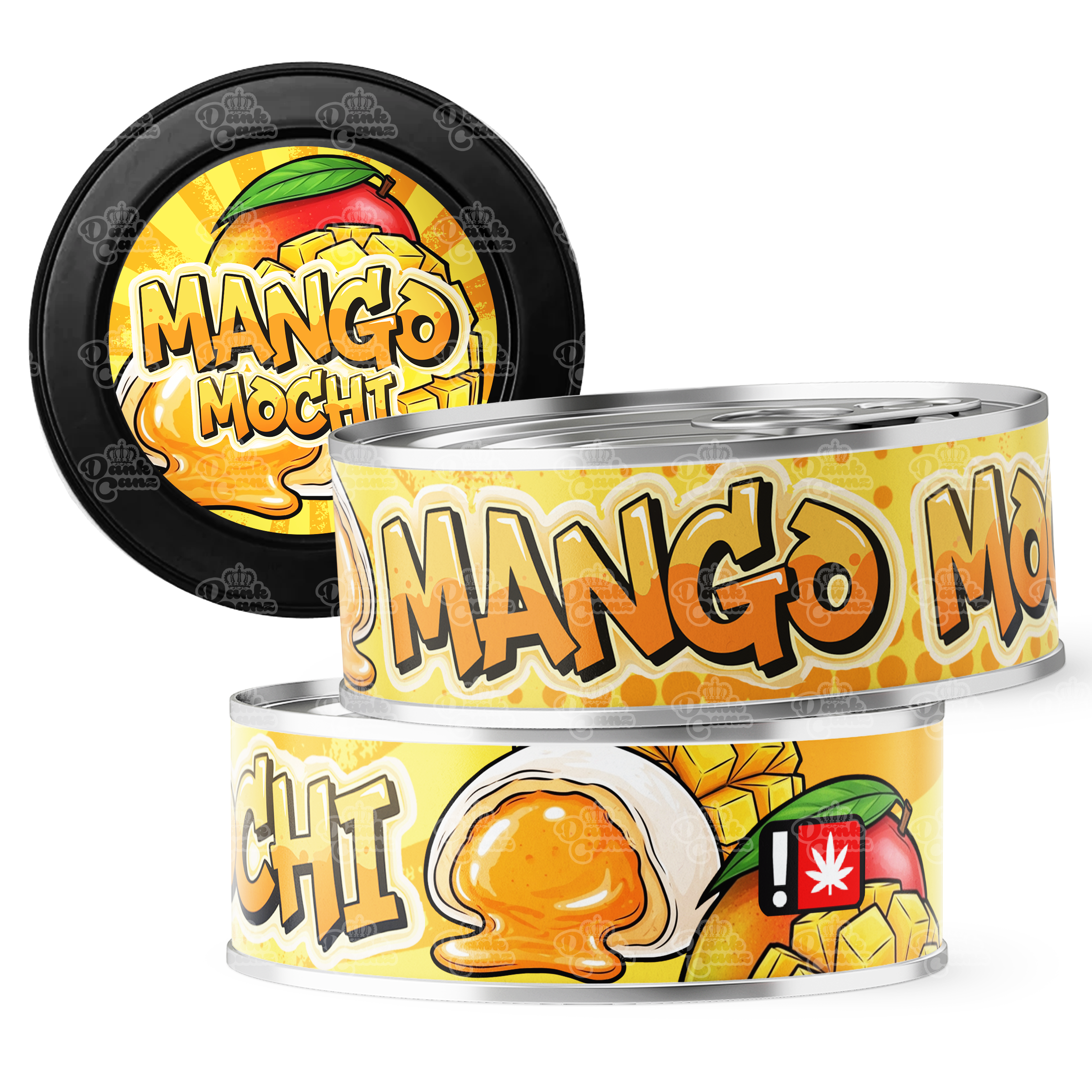 Mango Mochi 3.5g Self Seal Tins - DC Packaging Custom Cannabis Packaging