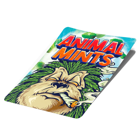 Animal Mintz Mylar-Taschenetiketten – nur Etiketten