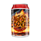 Hell Fire Cookies 3.5g Plastic Soda Cans - DC Packaging Custom Cannabis Packaging