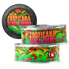 Tropicana Black Cherry 3.5g Self Seal Tins - DC Packaging Custom Cannabis Packaging