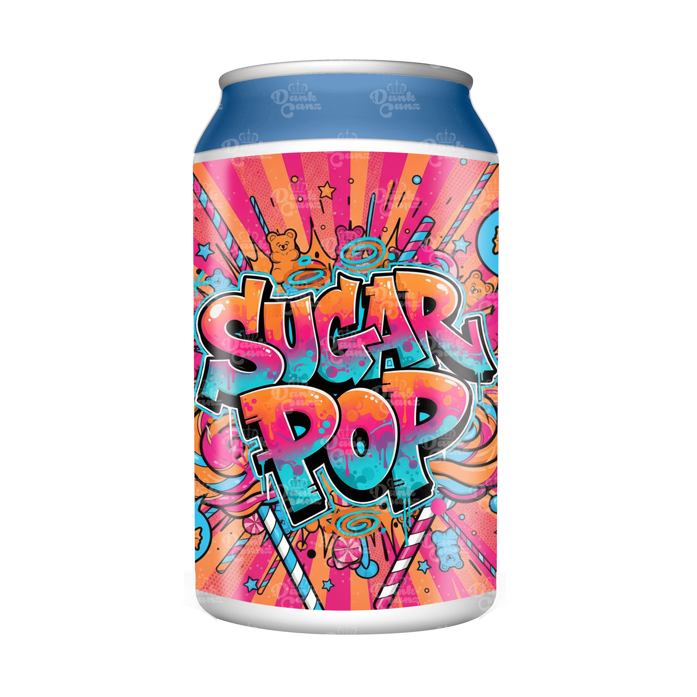 Sugar Pop 3.5g Plastic Soda Cans - DC Packaging Custom Cannabis Packaging