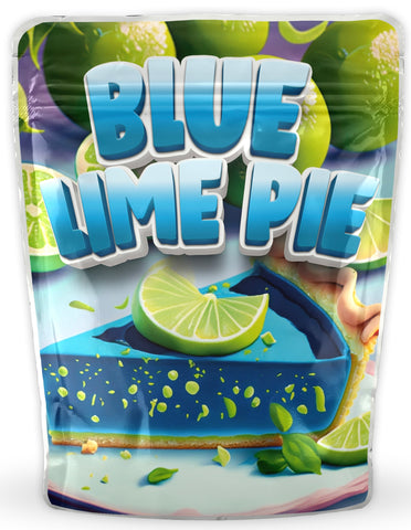 Blue Lime Pie Mylar Bags - DC Packaging Custom Cannabis Packaging
