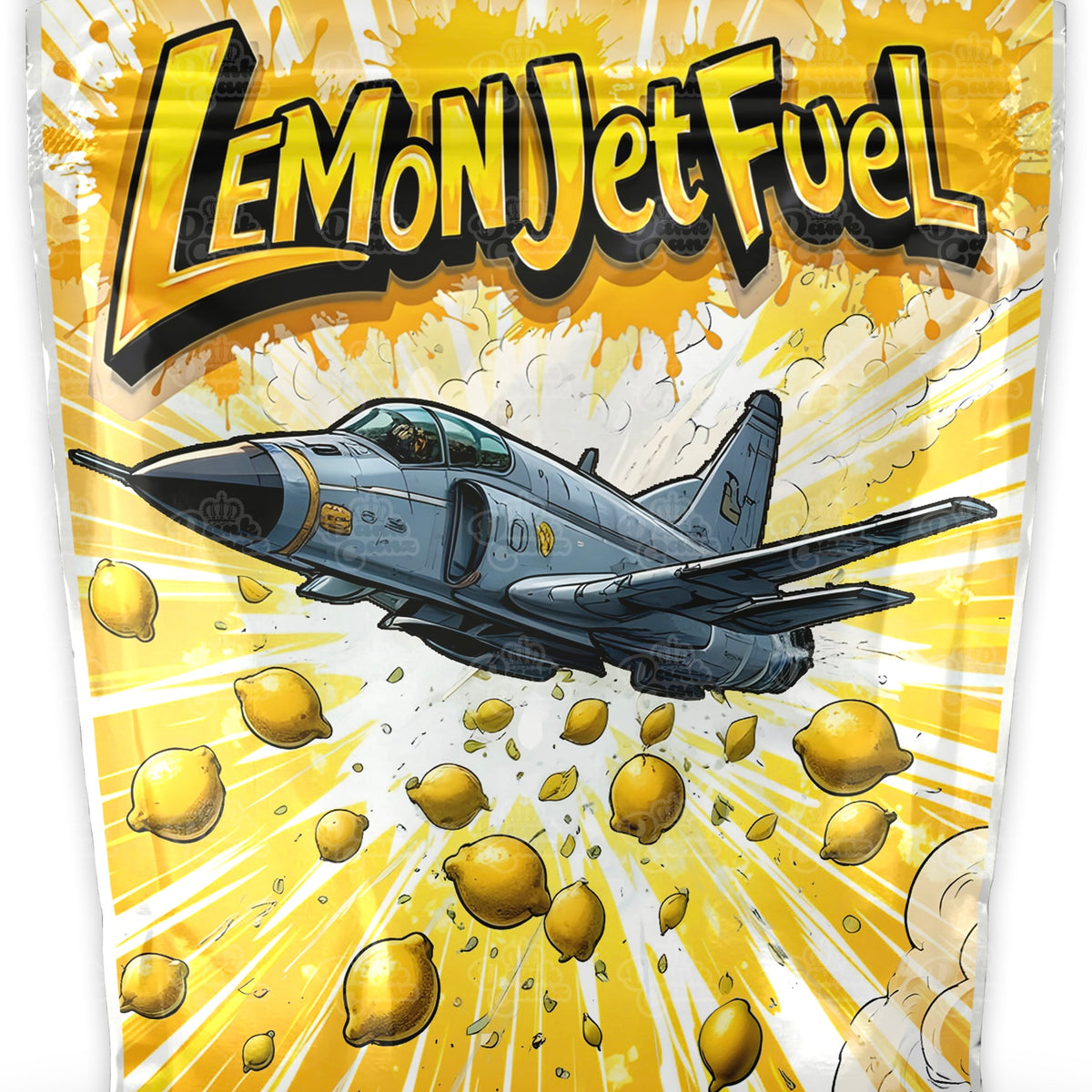 Lemon Jet Fuel Mylar Bags | cali packz | Empty Packaging Size
