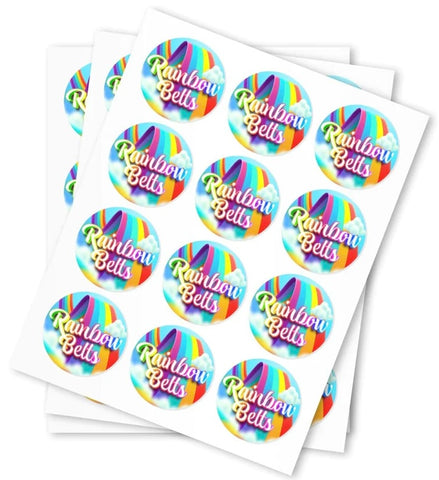 Rainbow Belts Strain Stickers - DC Packaging Custom Cannabis Packaging