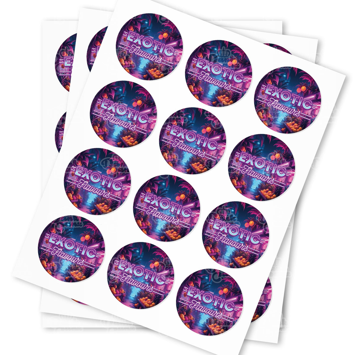 Exotic Flavours Strain Stickers