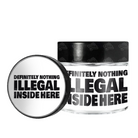 Nothing Illegal 3.5g/60ml Glass Jars - Labelled - DC Packaging Custom Cannabis Packaging