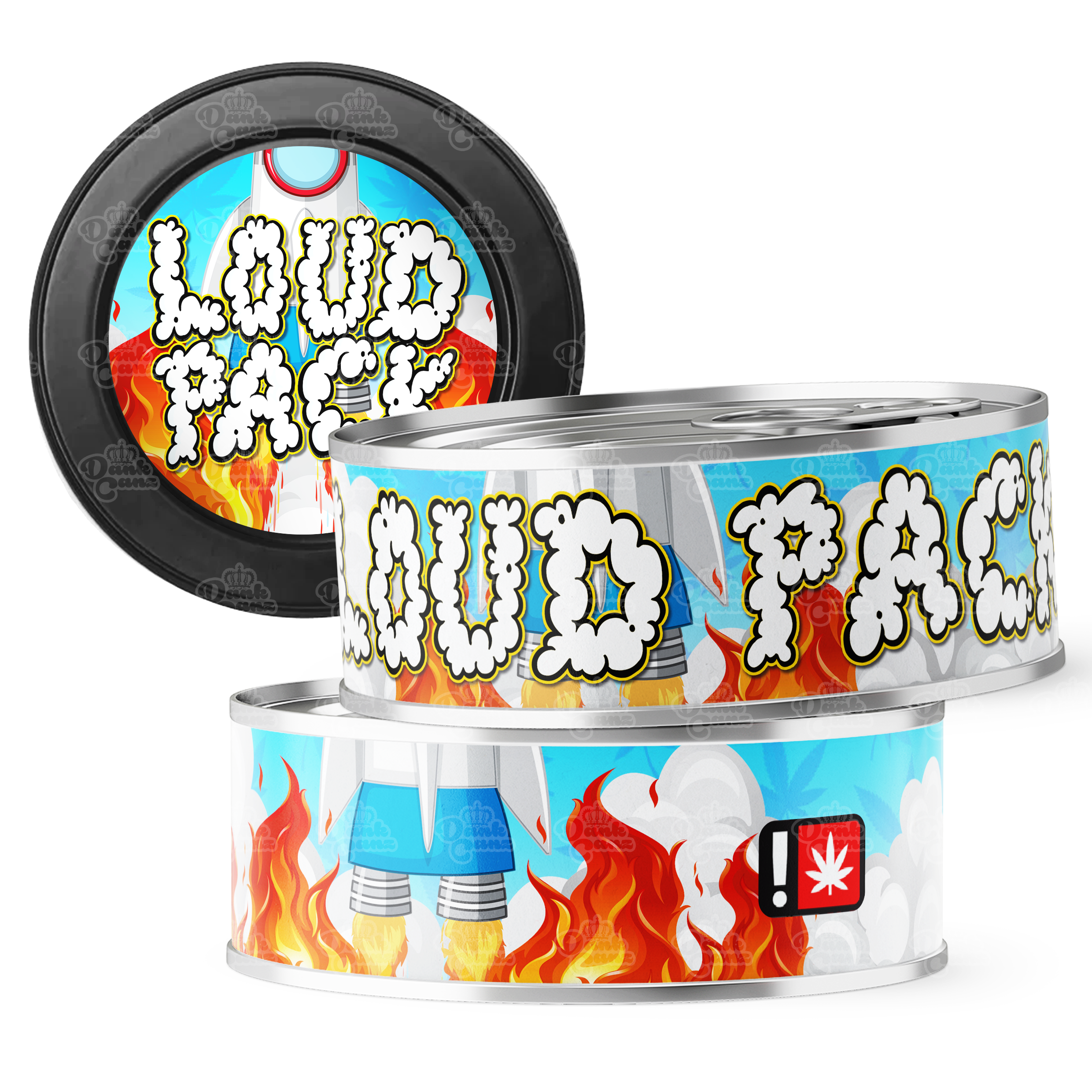 Loud Pack 3.5g Self Seal Tins - DC Packaging Custom Cannabis Packaging