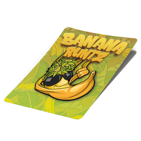 Banana Runtz Mylar Bag Labels - Labels only - DC Packaging Custom Cannabis Packaging