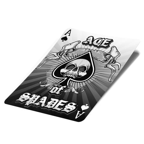Ace of Spades Mylar-Taschenetiketten – nur Etiketten