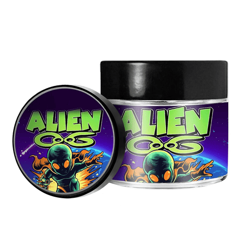 Alien OG 3.5g/60ml Glass Jars - Pre Labelled