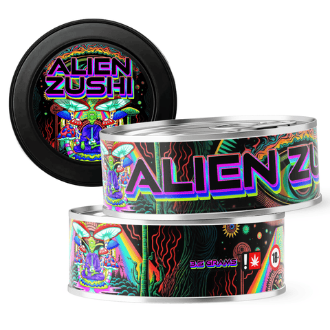 Alien Zushi 3.5g Self Seal Tins