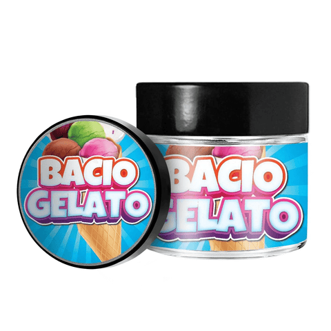 Bacio Gelato 3.5g/60ml Glass Jars - Pre Labelled
