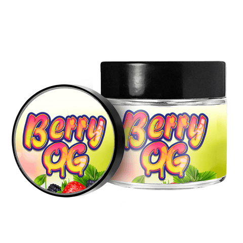 Frascos de vidrio Berry OG 3,5g/60ml-Pre etiquetados