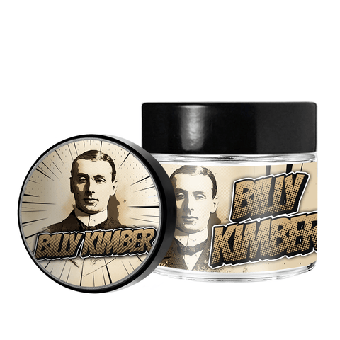 Billy Kimber 3.5g/60ml Glass Jars - Pre Labelled
