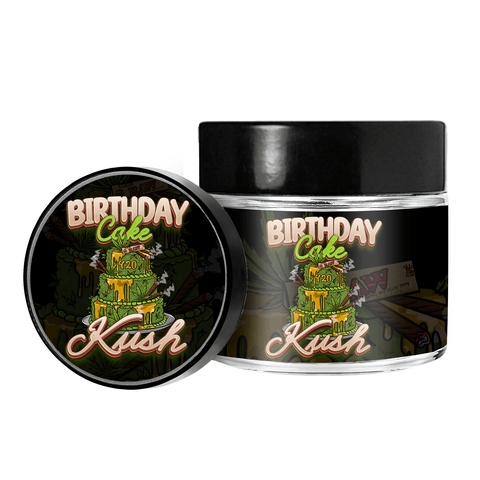 Birthday Cake Kush 3.5g/60ml Glass Jars - Pre Labelled