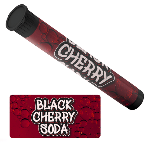 Black Cherry Soda Pre Roll Tubes - Pre Labelled