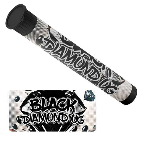 Black Diamond OG Pre Roll Tubes - Pre Labelled