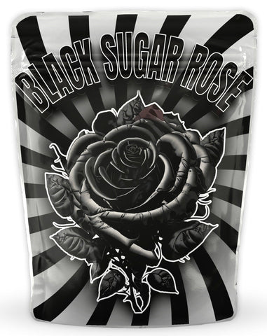 Black Sugar Rose Mylar Bags