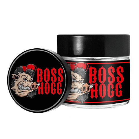 Boss Hogg 3,5 g/60 ml Glasgefäße – vorbeschriftet 
