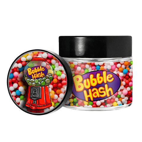Bubble Hash 3.5g/60ml Glass Jars - Pre Labelled