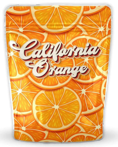 California Orange Mylar Bags