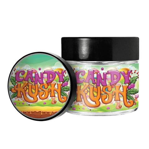 Candy Kush 3,5 g/60 ml Glasgefäße – vorbeschriftet 