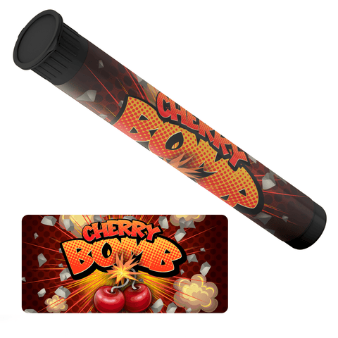 Cherry Bomb Pre Roll Tubes - Pre Labelled