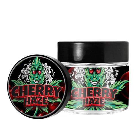 Cherry Haze 3.5g/60ml Glass Jars - Pre Labelled - Empty