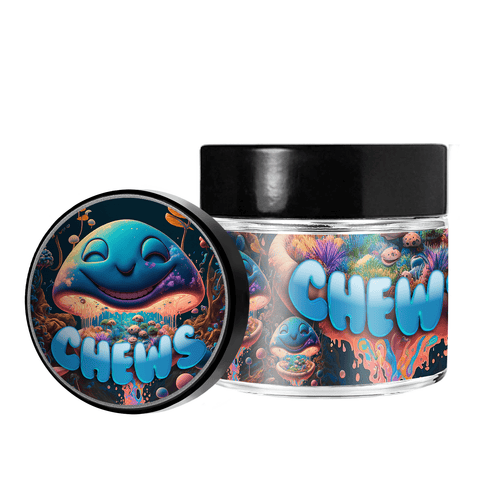 Chews 3.5g/60ml Glass Jars - Pre Labelled