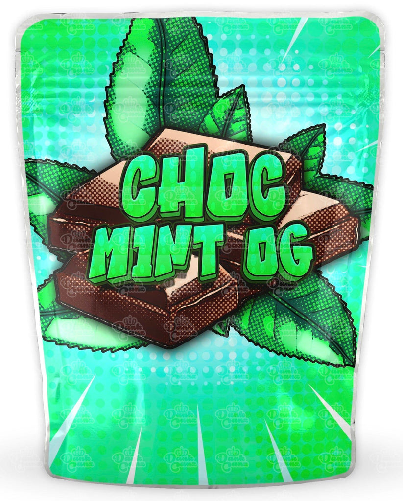 Choc Mint OG Mylar Bags | Cali Packs | Empty Packaging Size