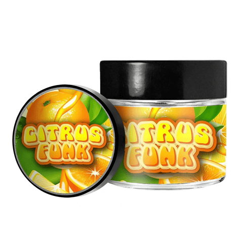 Citrus Funk 3,5 g/60 ml Glasgefäße – vorbeschriftet 