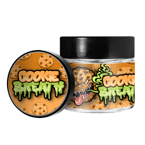 Cookie Breath 3.5g/60ml Glass Jars - Pre Labelled