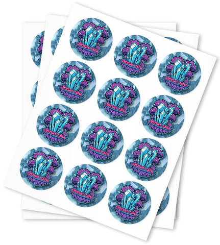 Crystal Coma Strain Stickers