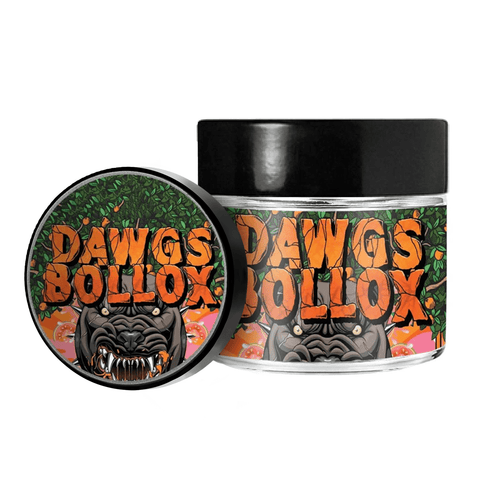 Dawgs Bollox 3.5g/60ml Tarros de vidrio - Pre etiquetado