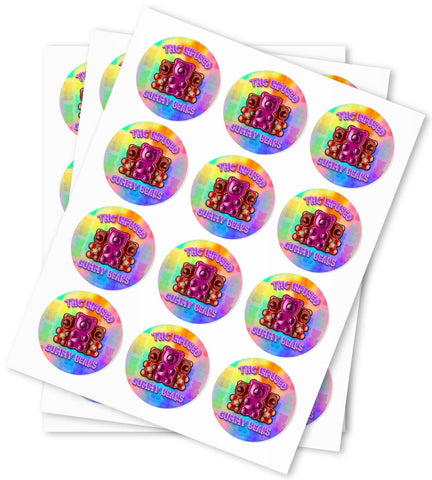 Edibles THC Gummy Bears Stickers