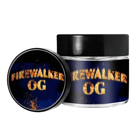 Firewalker OG 3.5g/60ml Glass Jars - Pre Labelled