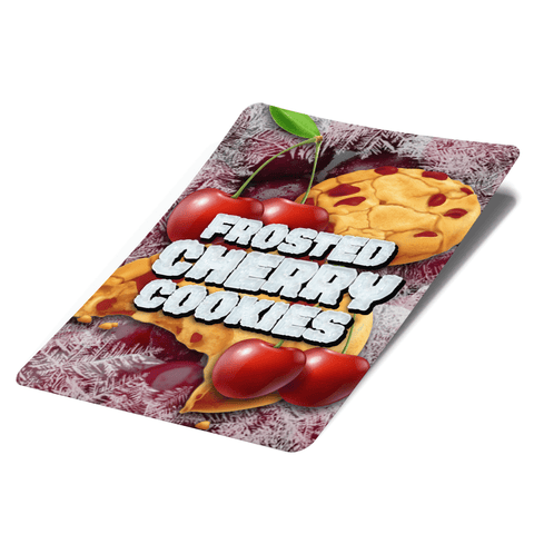 Frosted Cherry Cookies Mylar Bag Labels - Labels only
